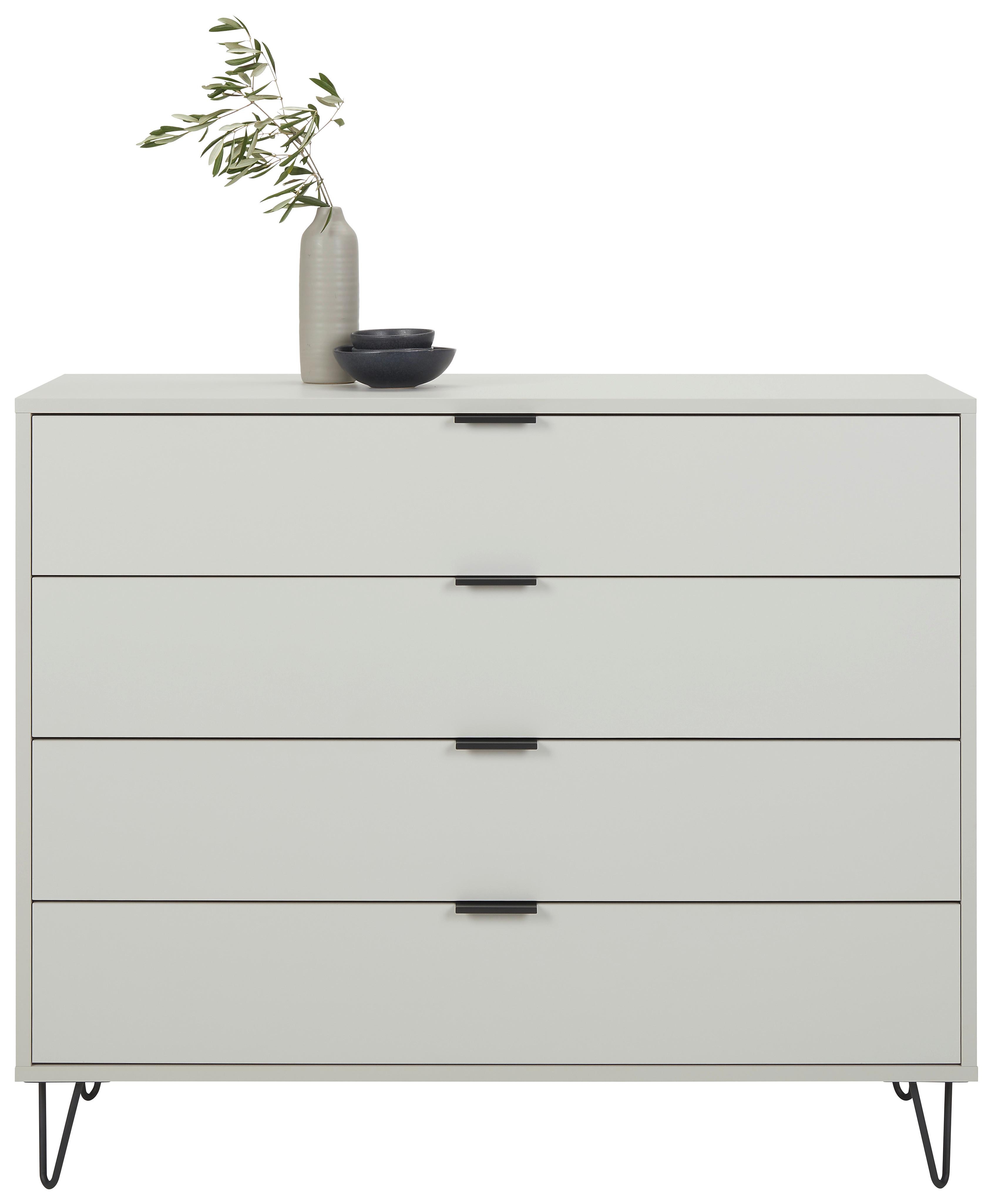 Kommode in Grau - Anthrazit/Grau, MODERN (119/87/45cm) - Premium Living