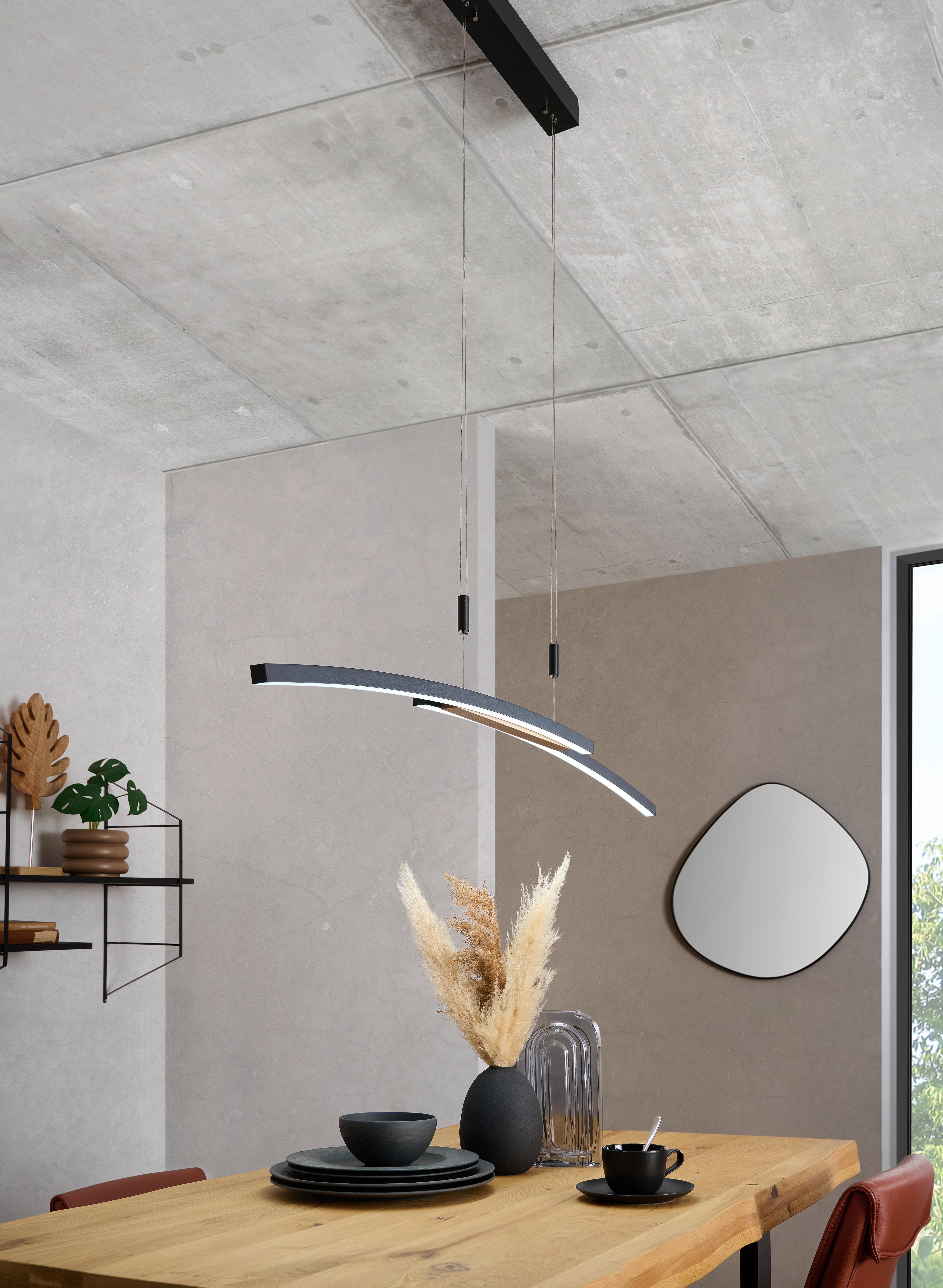 LAMPA WISZĄCA LED DONATELLO DIETER KNOLL - czarny, Basics, metal/drewno (130/6,5/155cm) - Dieter Knoll