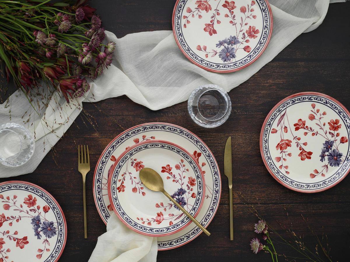 Jedilni Servis Cottage Bunt, 18-Delni - večbarvno, Basics, keramika - Creatable