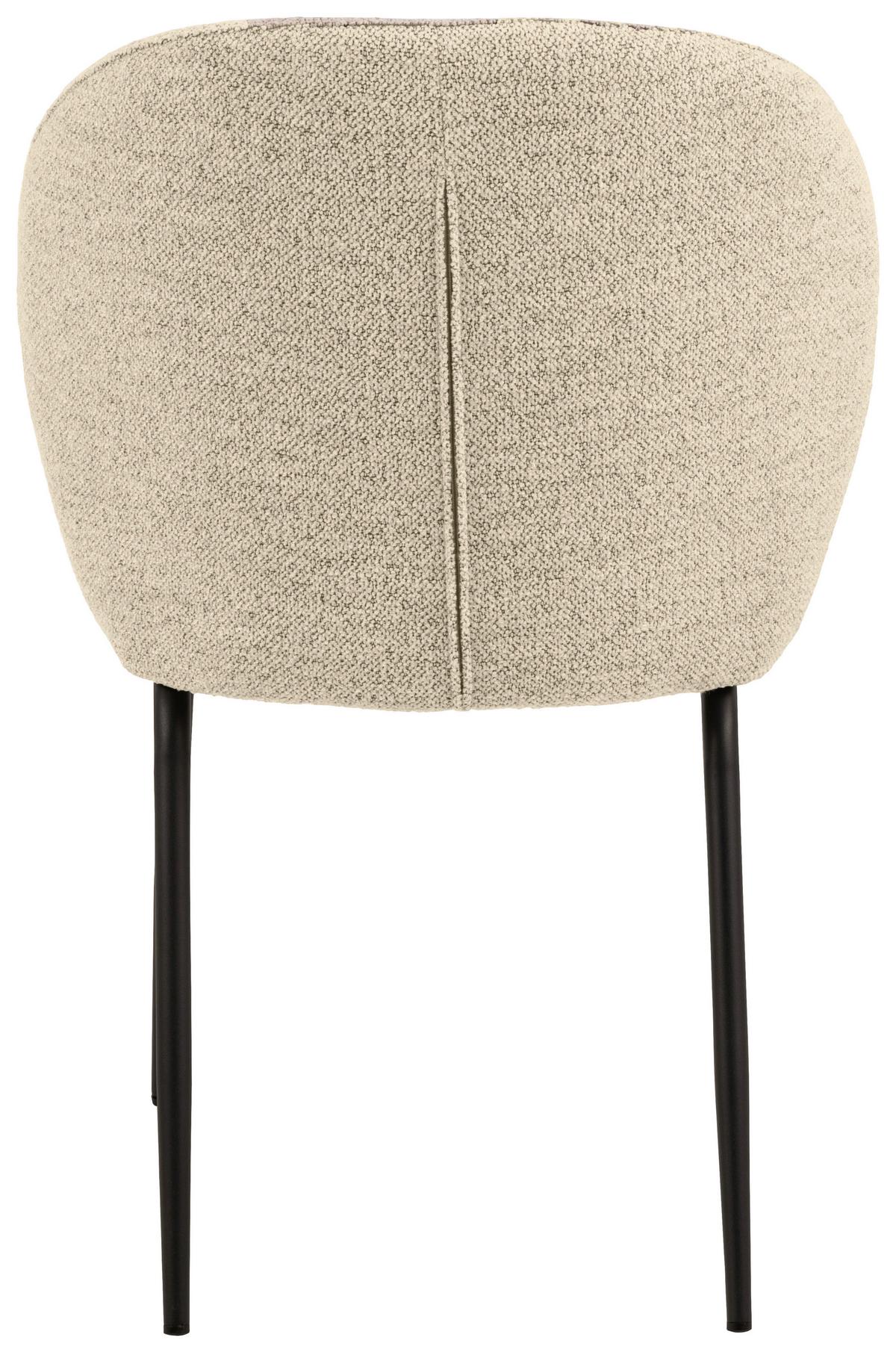 KRZESŁO PATRICIA - beżowy/kremowy, Modern, metal/tkanina (52/85/57,5cm) - MID.YOU