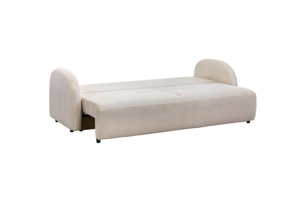 Trosjed Na Razvlačenje Roma - bež/crna, Design, tekstil (230/90/105cm)