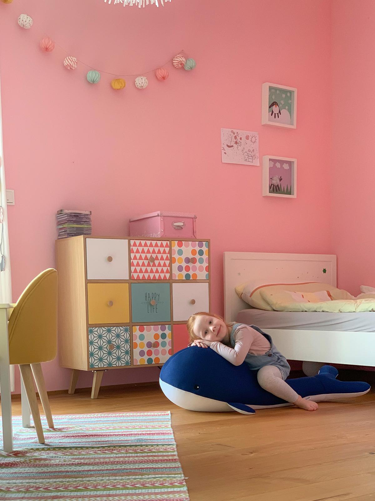 Schwimmtier Wal Blau - Blau, KONVENTIONELL, Textil (50/104/30cm)