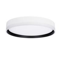Led Stropna Svjetiljka Florida - bijela/crna, Konvencionalno, metal/plastika (40/40/7.5cm)