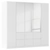 DULAP  USI ROTATIVE MAINZ - argintiu/alb, Basics, material pe bază de lemn (226/210/54cm) - Modern Living