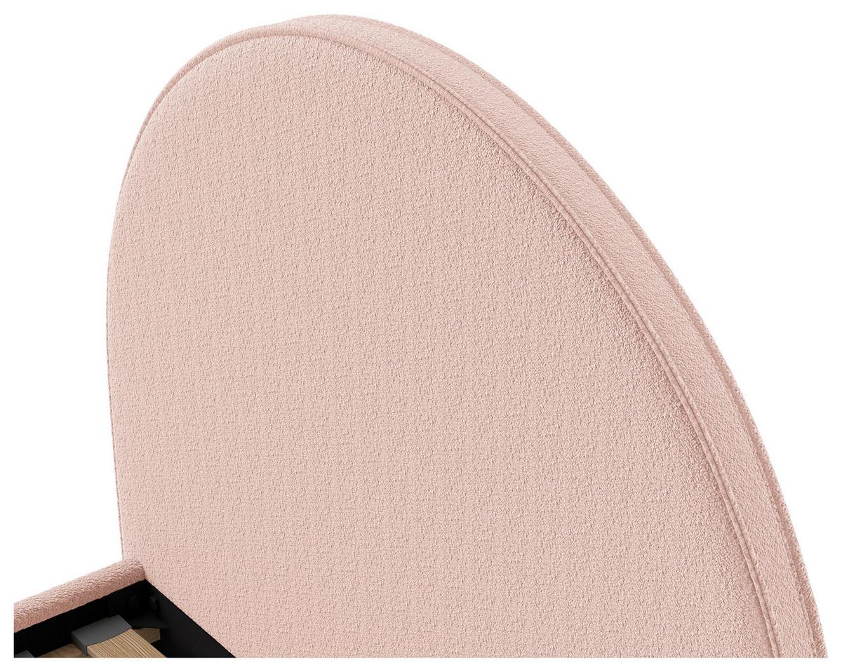 Kinder-/Juniorbett Moon ca. 90x200 cm Rosa - Naturfarben/Rosa, ROMANTIK / LANDHAUS, Holz/Textil (90/200cm) - MID.YOU
