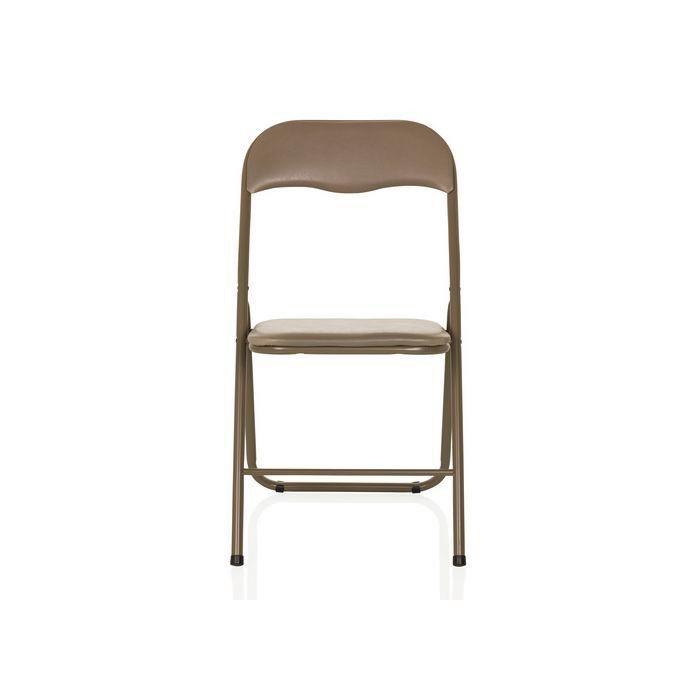 Zložljiv Stol Tudela Basic, Rjavosiva - rjavosiva, Moderno, kovina (44/81/48cm) - MID.YOU