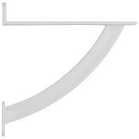 Falipolc Tartó Fehér Aura 20 - fehér, Modern, fém (20cm) - Mömax