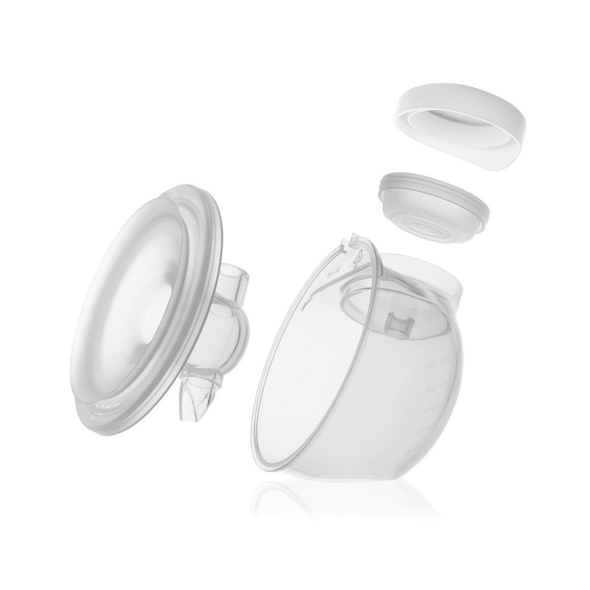 LAKTATOR TWEE FREE - biały, Basics, tworzywo sztuczne/tkanina (15.5/6.2/3.7cm) - Lionelo