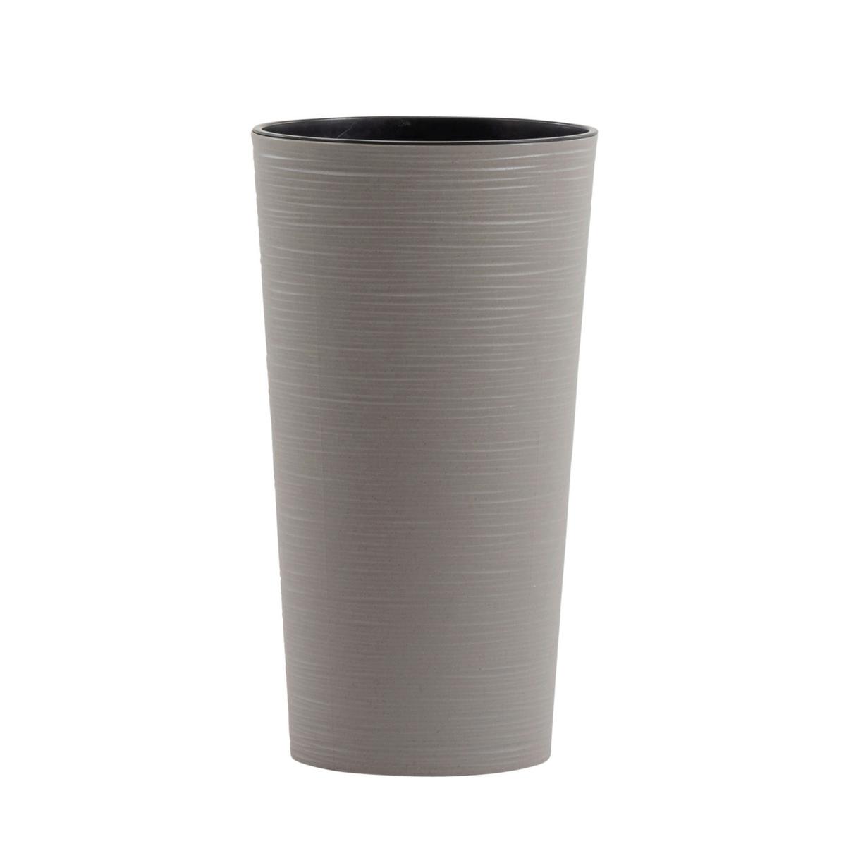 Übertopf-Set Grau, 2-teilig - Grau, Basics, Kunststoff - Siena Garden