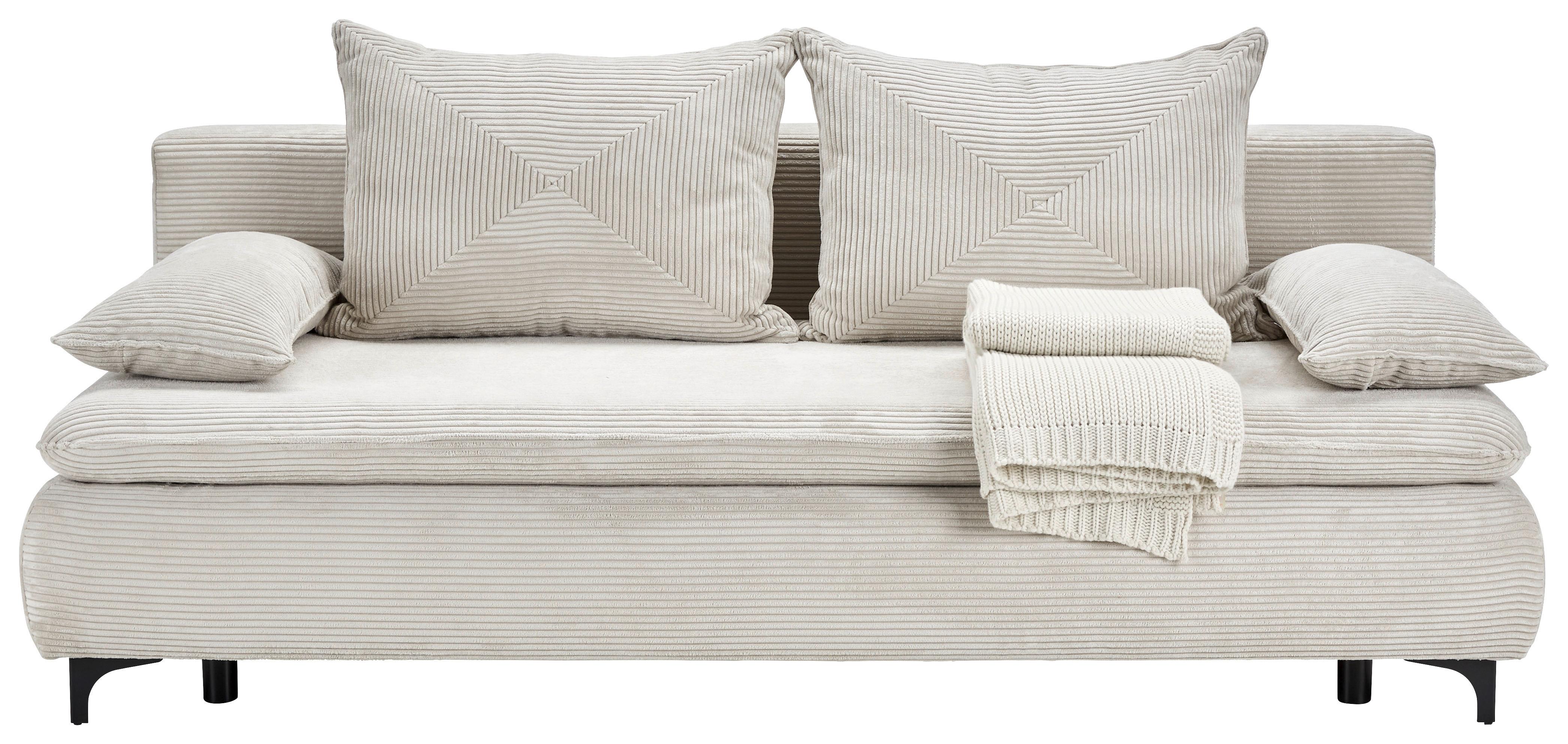 Kanapéágy Passo - krém/ekrü, Modern, textil (202/73/97cm) - Mömax