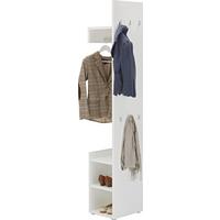 Garderobe Weiß - Weiß, MODERN, Holzwerkstoff (40/197/32cm) - Mömax