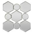 Spiegel in Silber antik ca. 88/85,5/6,5 cm 'Beni' - Silberfarben, MODERN, Glas/Holzwerkstoff (88/85,5/6,5cm) - Bessagi Home Spiegel in Silber antik ca. 88/85,5/6,5 cm 'Beni' - Silberfarben, MODERN, Glas/Holzwerkstoff (88/85,5/6,5cm) - Bessagi Home
