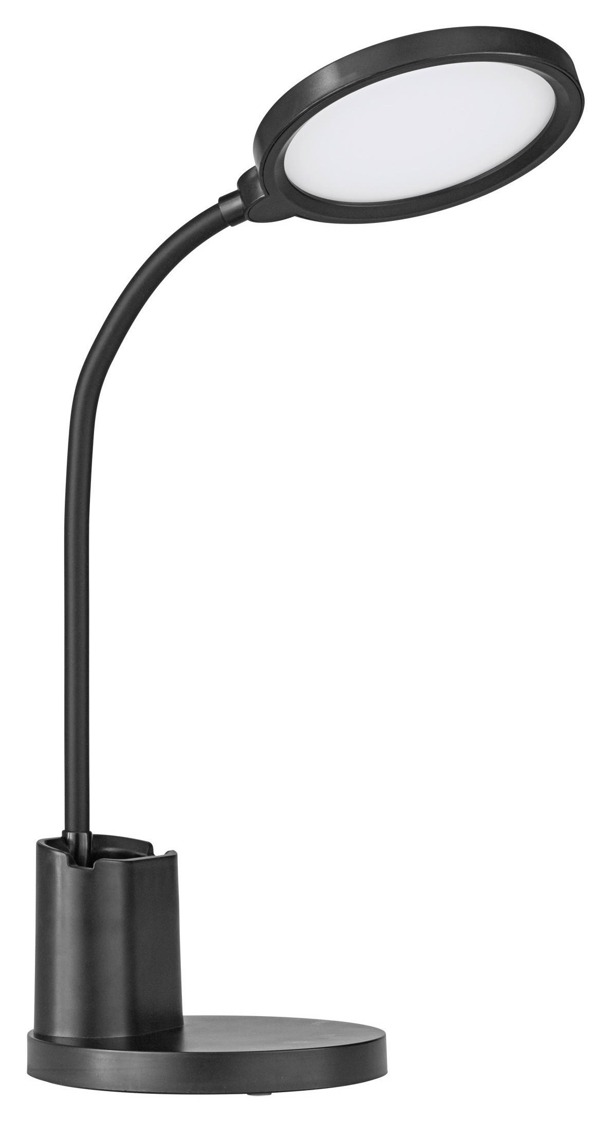 Tischleuchte 75723 Rehamna Schwarz - Schwarz, Basics, Kunststoff (15/55cm) - Eglo