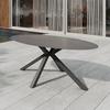 UTEBORD BARI - antracit, Modern, metall/glas (200/100/75cm) - Mömax