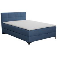 Box Krevet Freddie - plava/crna, Konvencionalno, tekstil/metal (140/200cm)