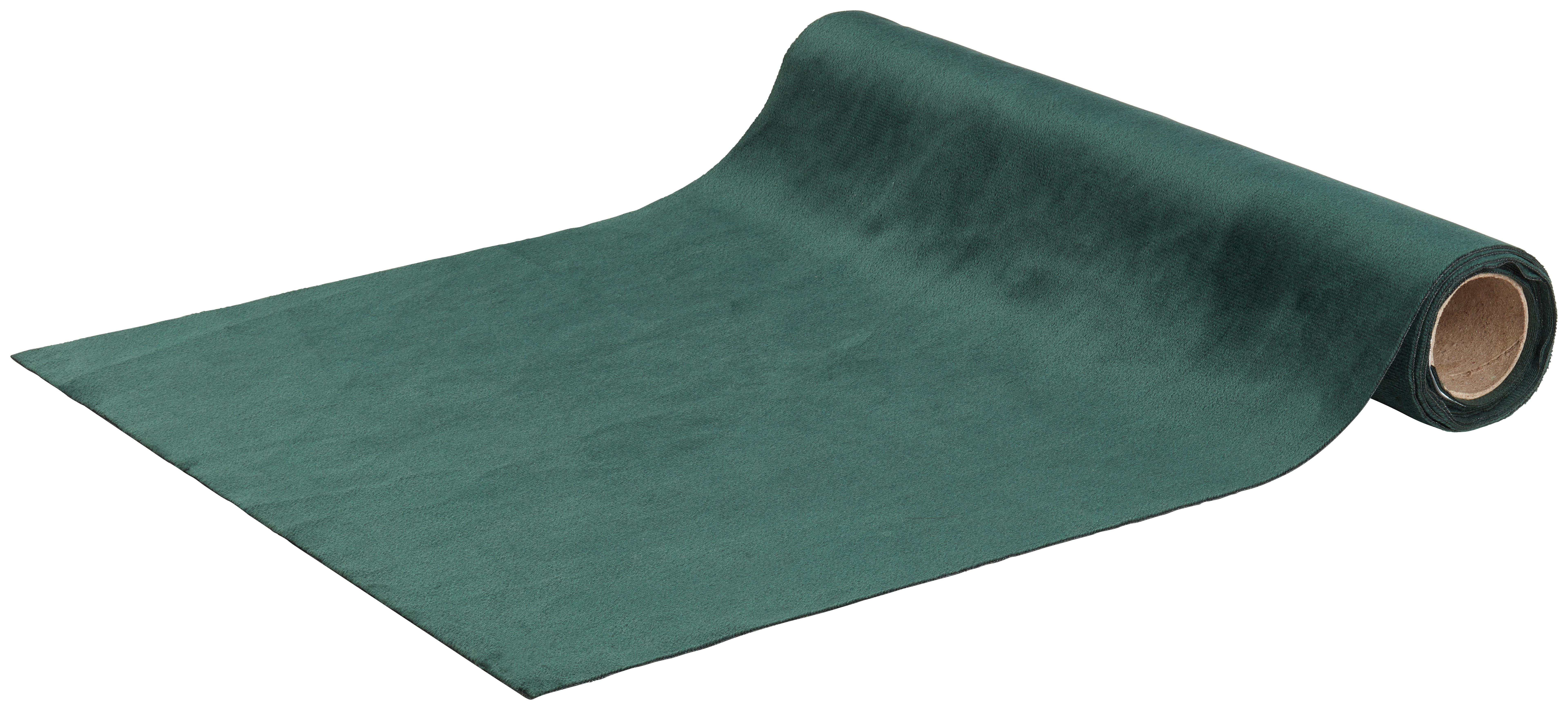 Dekostoff Viola Dunkelgrün ca. 35x180cm - Dunkelgrün, KONVENTIONELL, Textil (35/180cm) - Modern Living