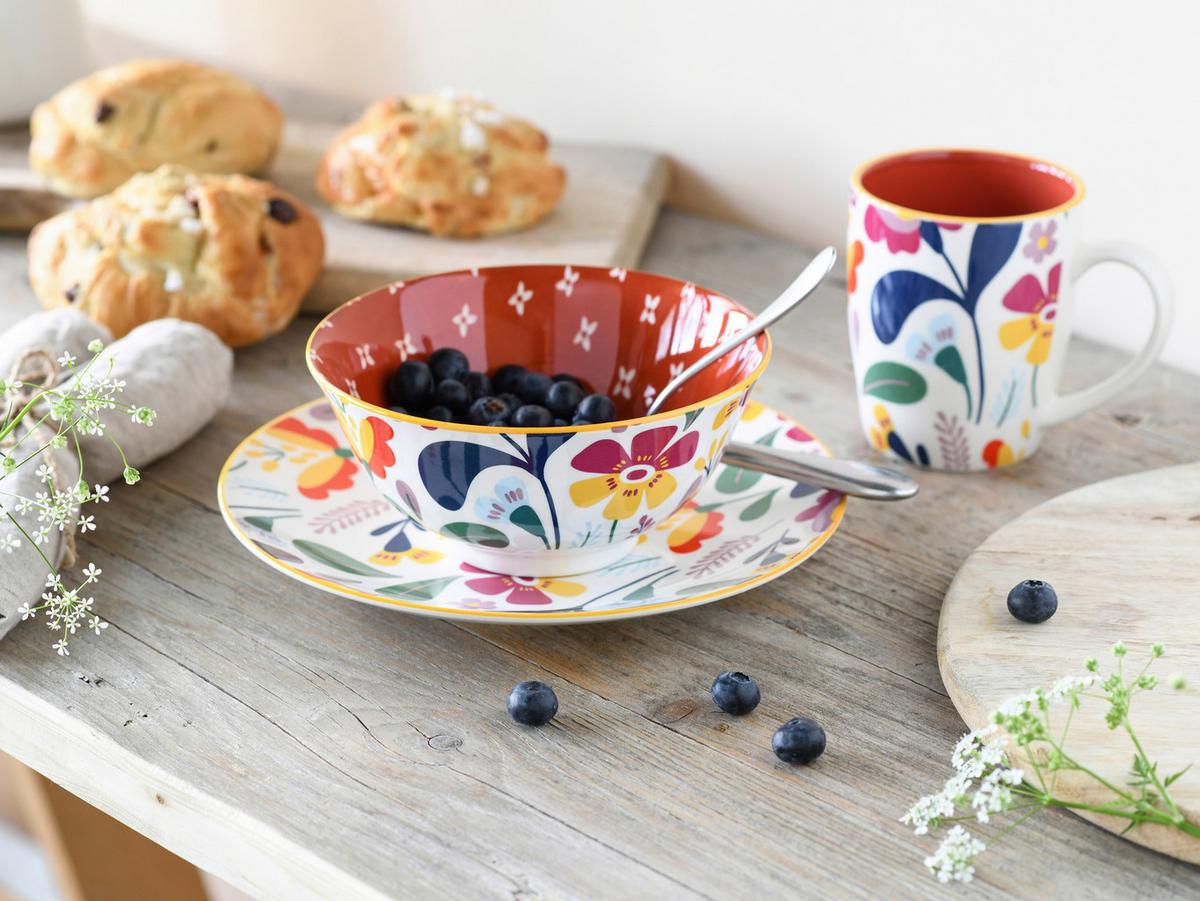 Jedilni Servis Folklore Bunt, 12-Delni - večbarvno, Design, keramika - Creatable