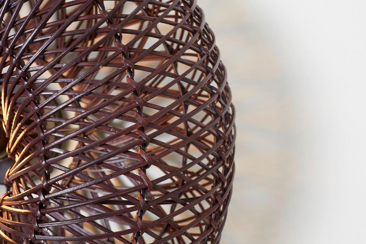 Stenska Svetilka Arizona, Bordo, Bambus - bordo, Basics, naravni materiali (50/23cm) - Good & Mojo