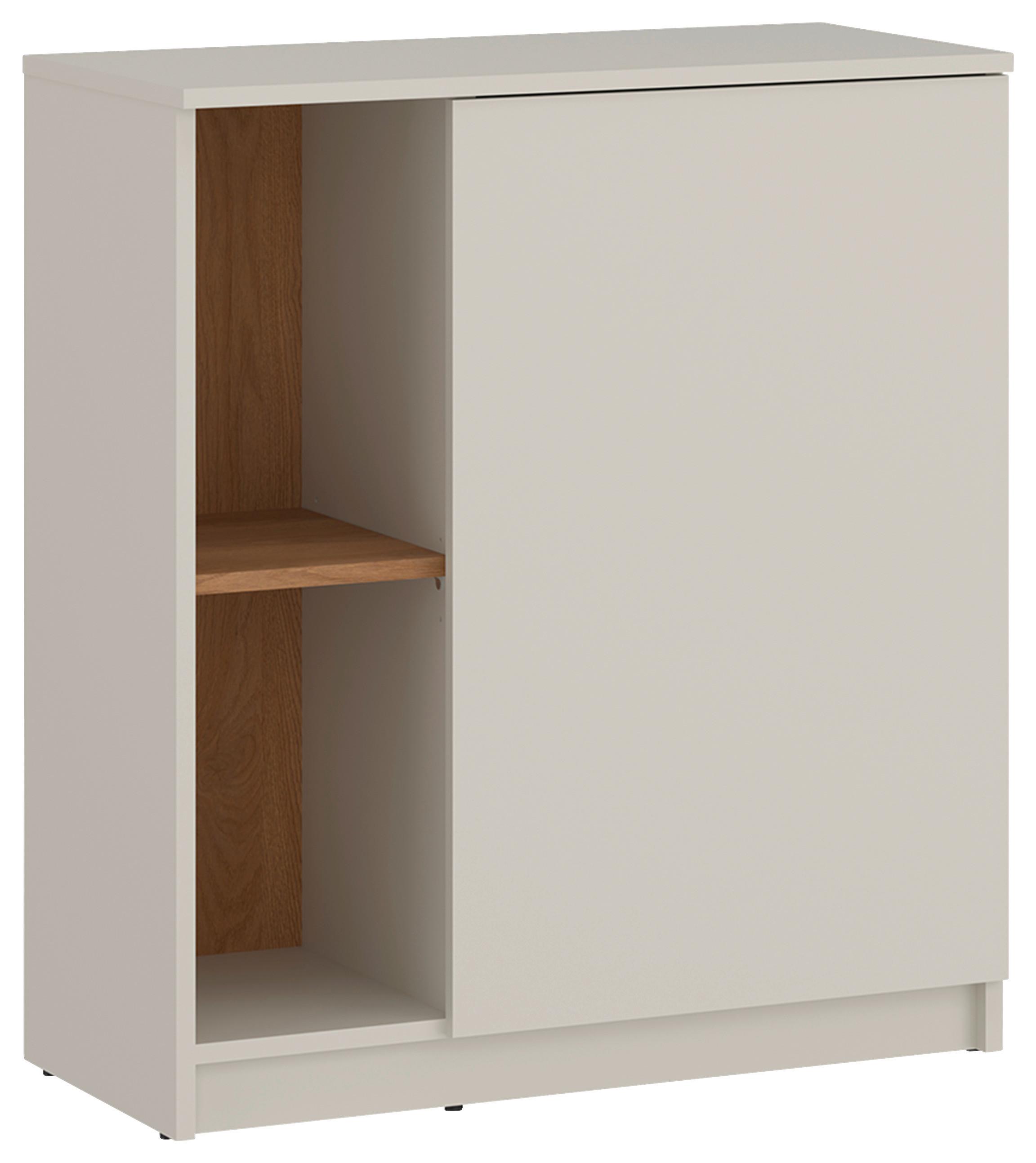 Komoda Fano, Barva Hrasta, Kašmir - kašmir/črna, Moderno, umetna masa/leseni material (72,8/84,8/40cm) - Modern Living