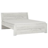 Krevet Angel - boje hrasta/crna, Moderno, drvni materijal/plastika (140/200cm)