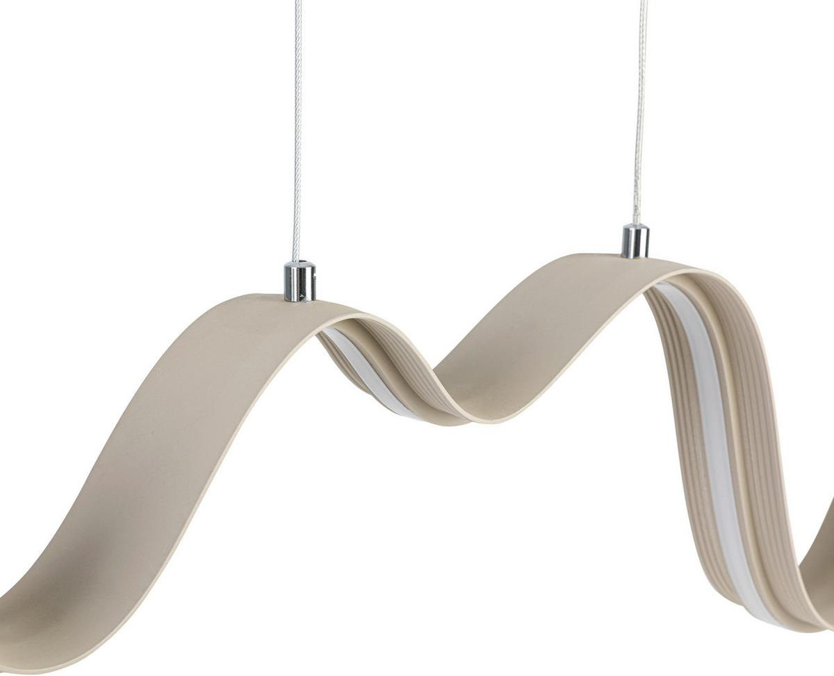 LAMPA WISZĄCA BEATRIX - kolor piaskowy, Trend, tworzywo sztuczne/metal (100/8/120cm) - Collet's Monde