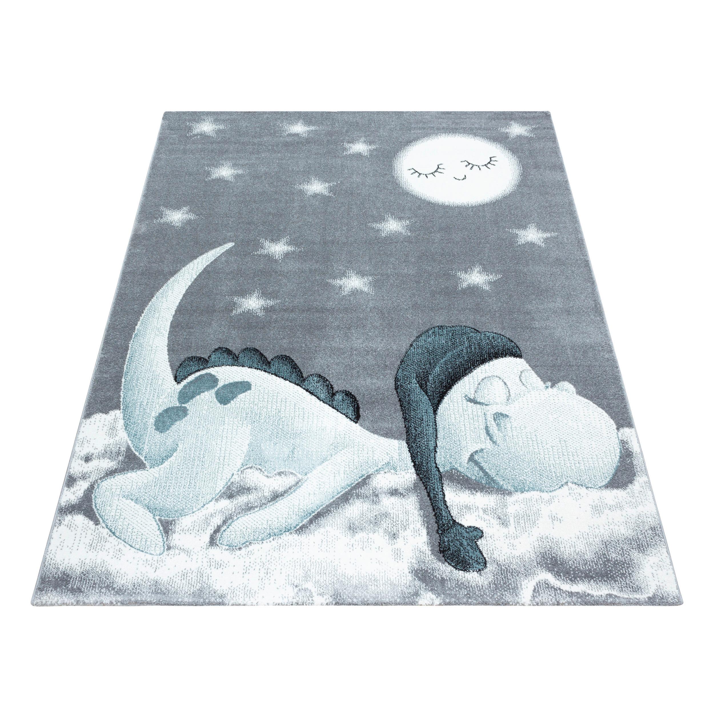 Kinderteppich Bambi Blau ca. 120x170cm - Blau, Trend, Textil (120/170cm) - Ben'n'jen