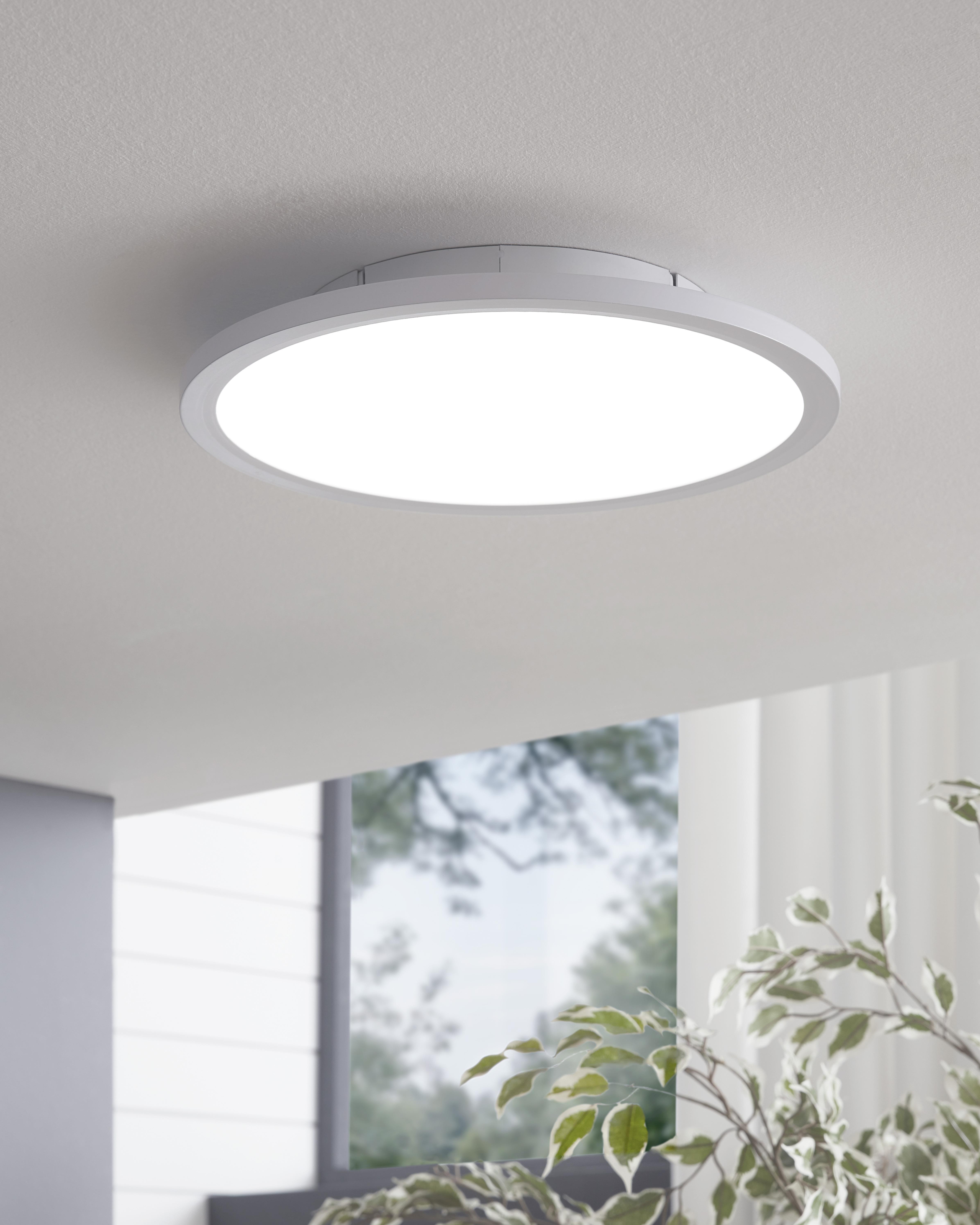 LED-PANEEL SARSINA - Weiß, MODERN, Kunststoff/Metall (45/5cm)