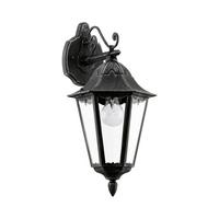 Led-wandleuchte Navedo Silber Schwarz Patina - Klar/Silberfarben, Basics, Glas/Metall (20cm) - Eglo