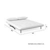 BÄDDSOFFA LUNA - vit/svart, Modern, metall/textil (143/84/81cm) - Bessagi Home