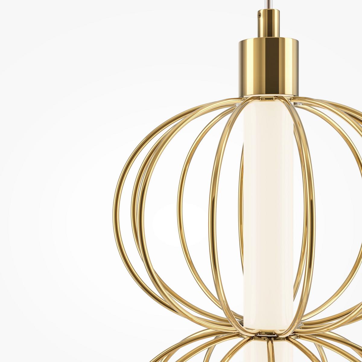 Pendelleuchte Mod216pl-L10g3k - Goldfarben, Design, Metall (13.9/375.8cm) - MAYTONI
