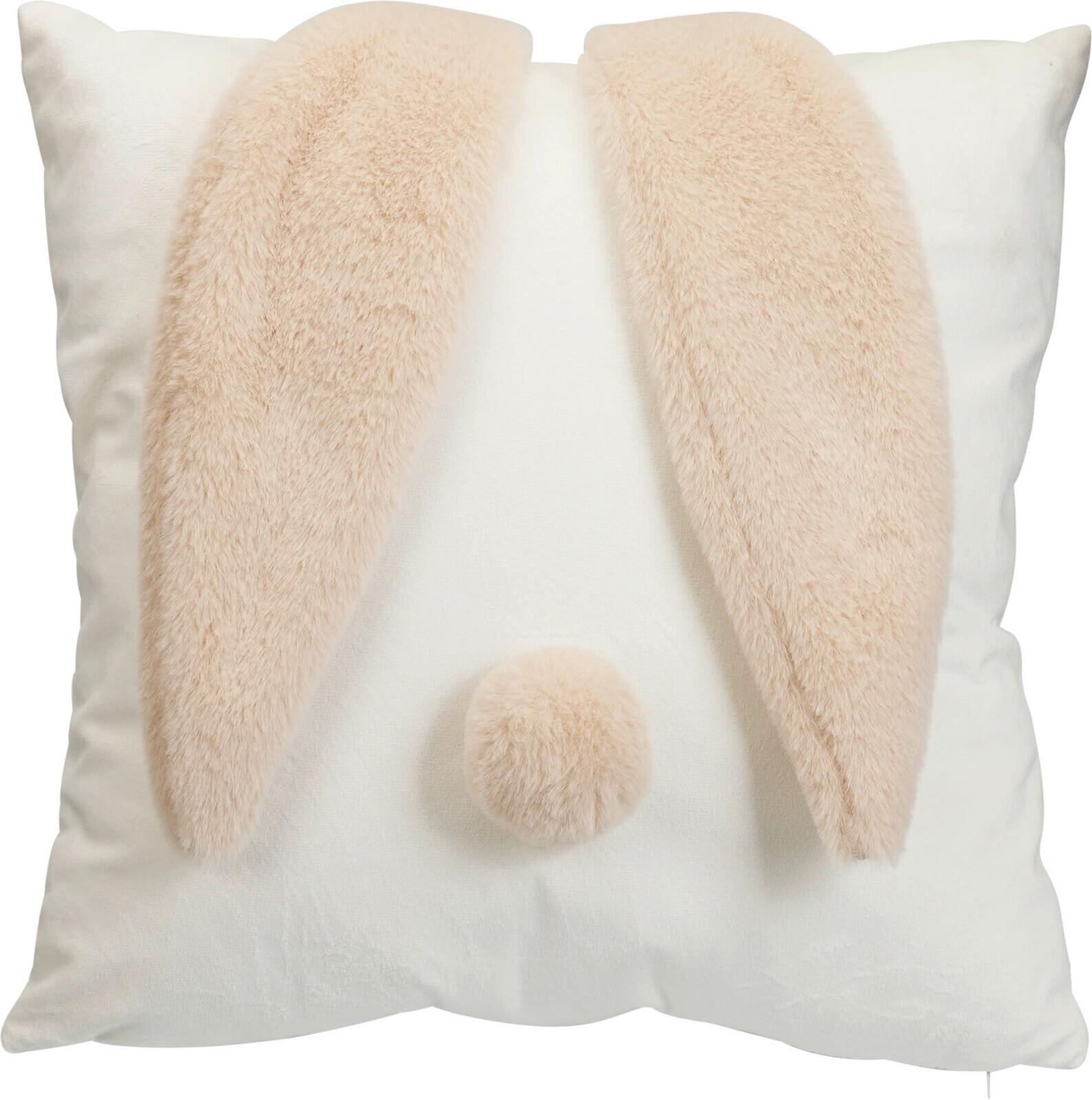 Díszpárna Bunny 40/40 - elefántcsont, textil