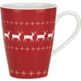 Kaffeebecher aus Porzellan 30 ml ''X-Mas'' - Rot/Weiß, KONVENTIONELL, Keramik - Vivo Kaffeebecher aus Porzellan 30 ml ''X-Mas'' - Rot/Weiß, KONVENTIONELL, Keramik - Vivo