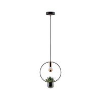 Hängeleuchte Noerdic Tasja max. 20 Watt - Schwarz/Kupferfarben, Design, Glas/Metall (30cm) - Paulmann