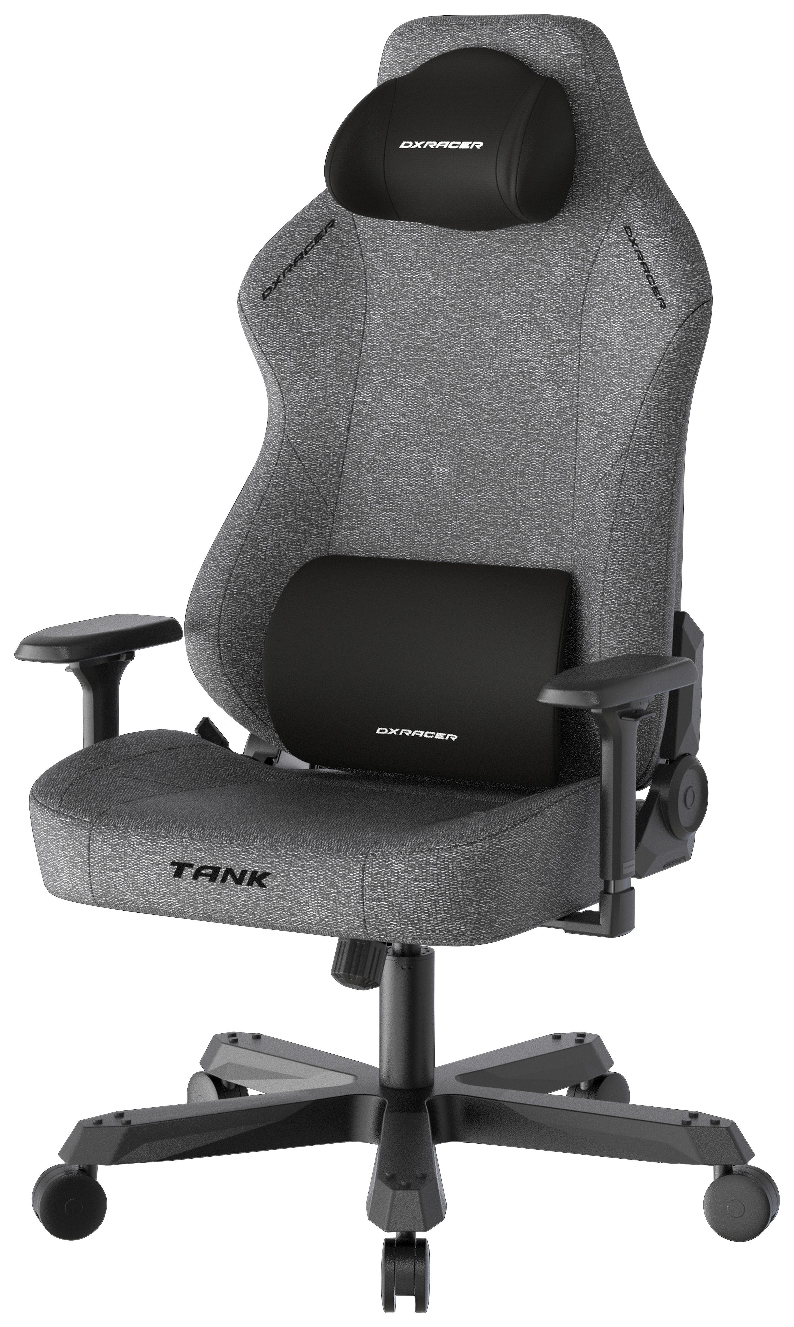 GAMINGSTOL TANK XL - svart/antracit, Modern, metall/textil (80/140/80cm) - Dxracer