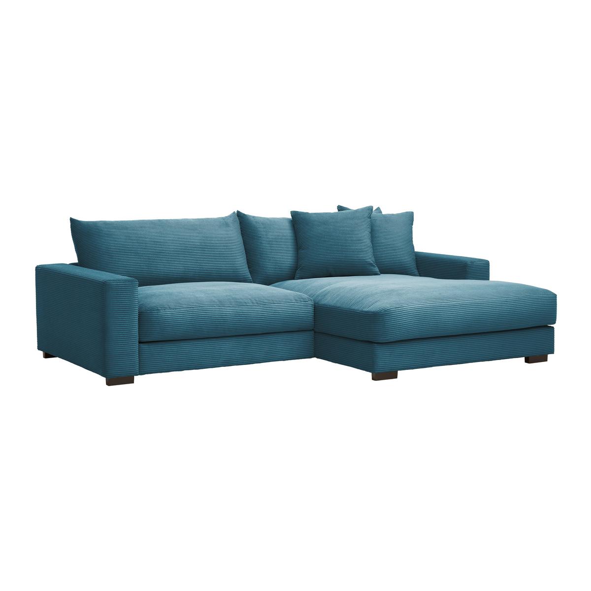 Wohnlandschaft Pedro in Petrol - Petrol, MODERN, Textil (265/83/180cm) - Mömax