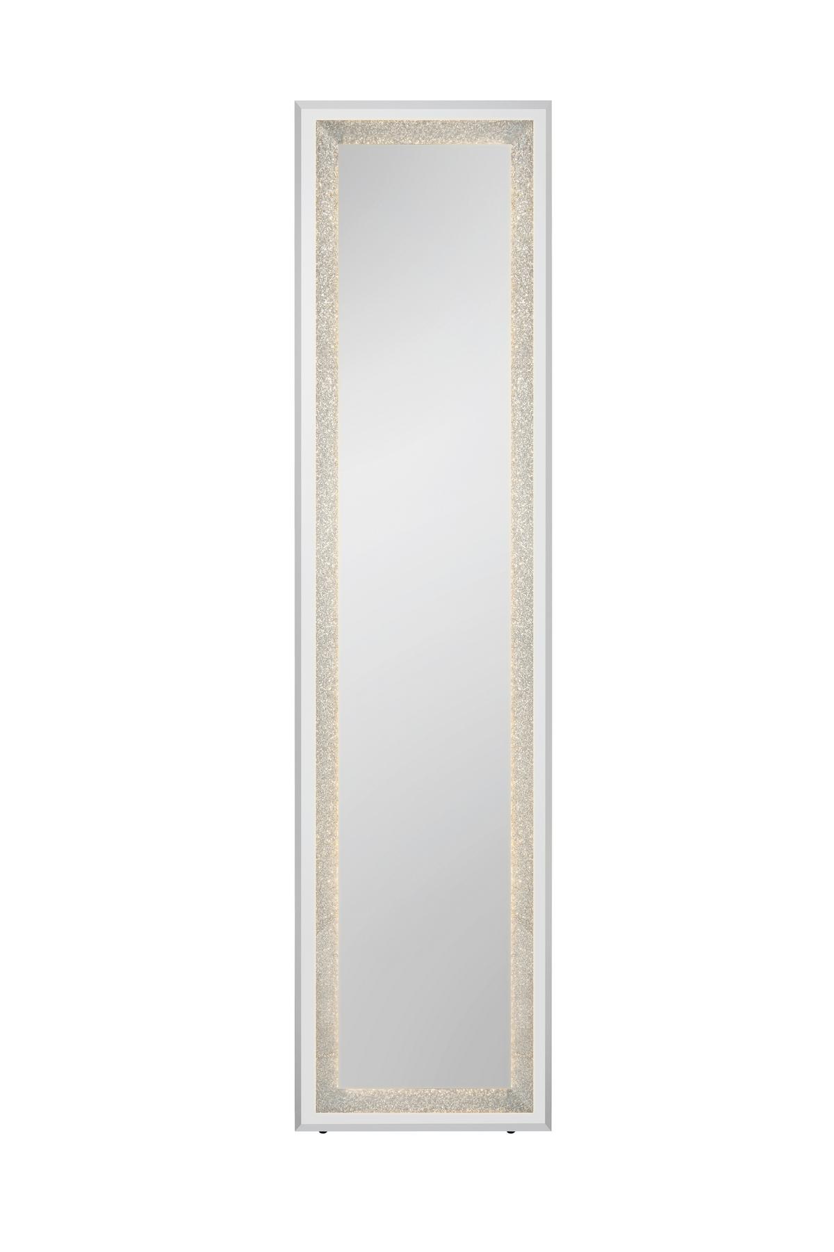 Standspiegel Hermine Glitzer LED ca. 40x160cm - LIFESTYLE, Glas/Holzwerkstoff (40/160cm) - Mömax