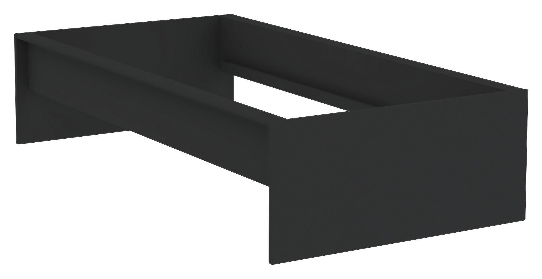 Bettrahmen Unit 90 in Anthrazit - Anthrazit, Konventionell, Holzwerkstoff (90/200cm) - Based