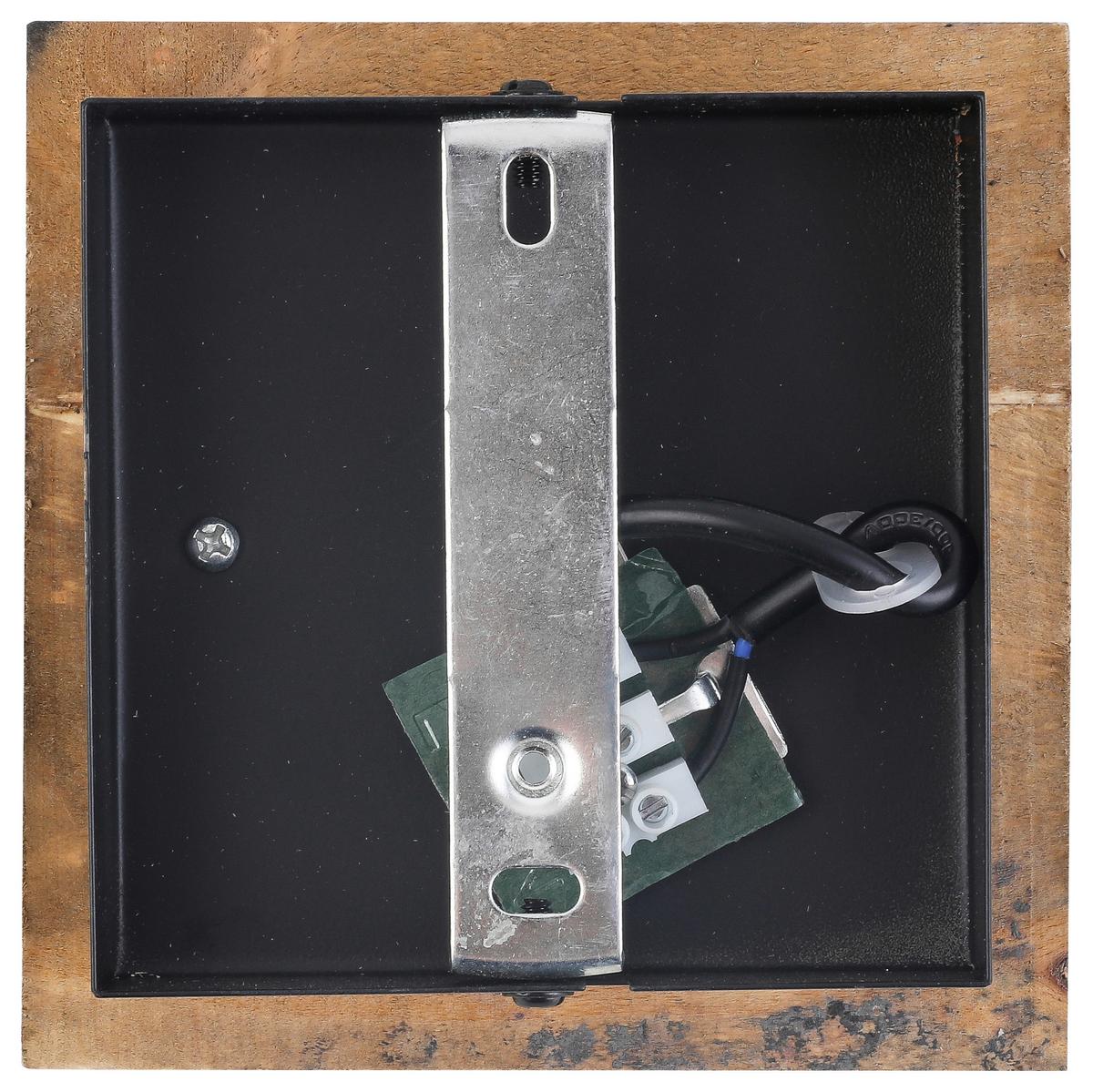 Hängeleuchte Emira max. 15 Watt - Schwarz/Naturfarben, Lifestyle, Holz/Kunststoff (12/12/120cm) - Premium Living