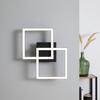 LED-TAKLAMPA CORVIN - opal/svart, Modern, plast (55,8/39,5/6,7cm) - Mömax