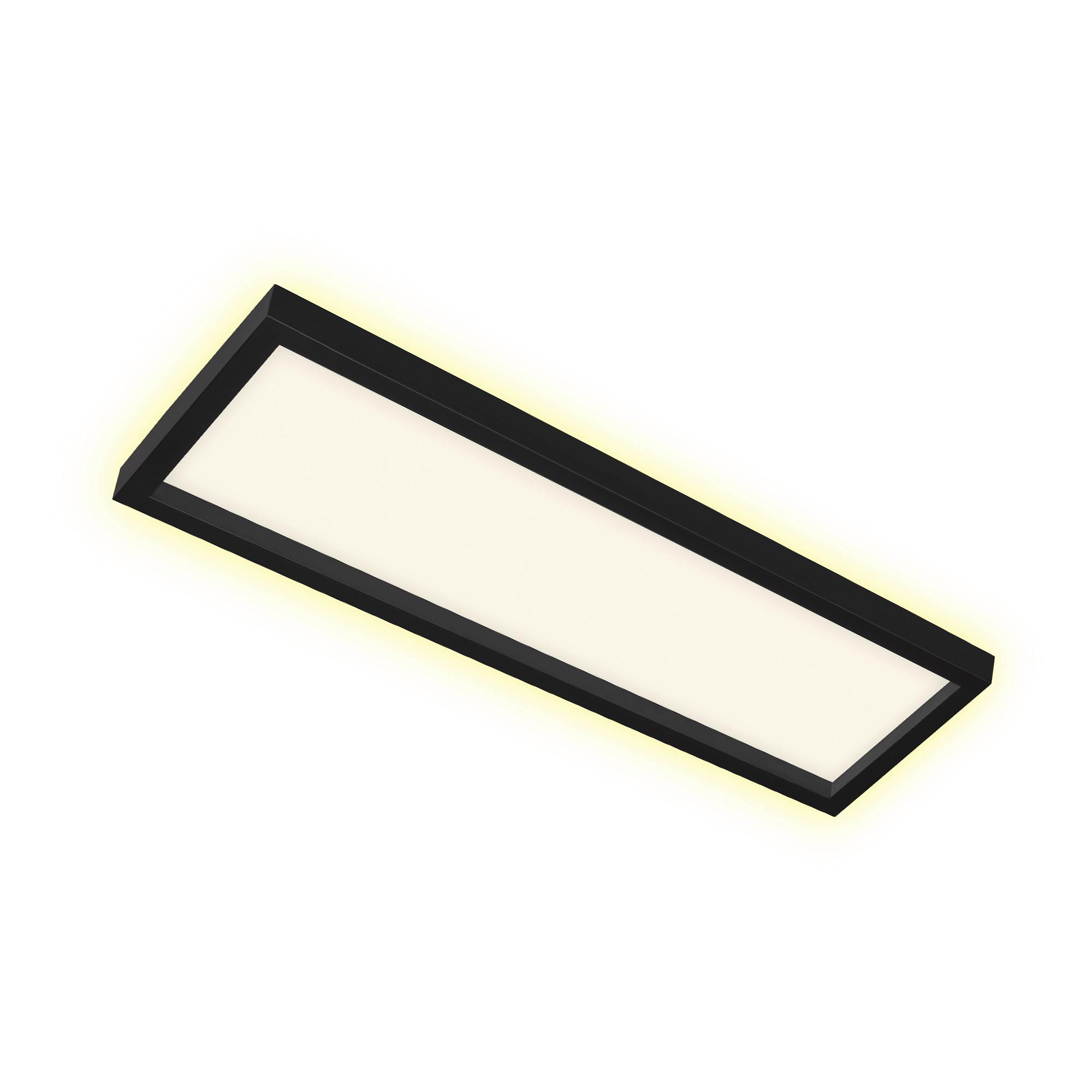LED-Paneel Cadre Schwarz max. 22 Watt - Schwarz, Basics, Kunststoff (58,2/20,2/4,1cm) - Briloner
