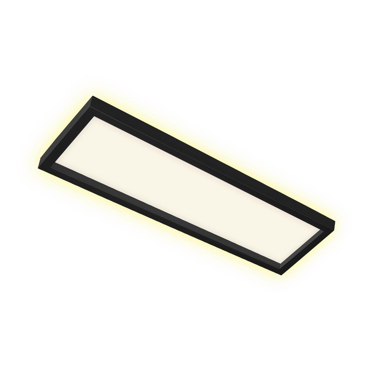 LED-Paneel Cadre Schwarz max. 22 Watt - Schwarz, Basics, Kunststoff (58,2/20,2/4,1cm) - Briloner