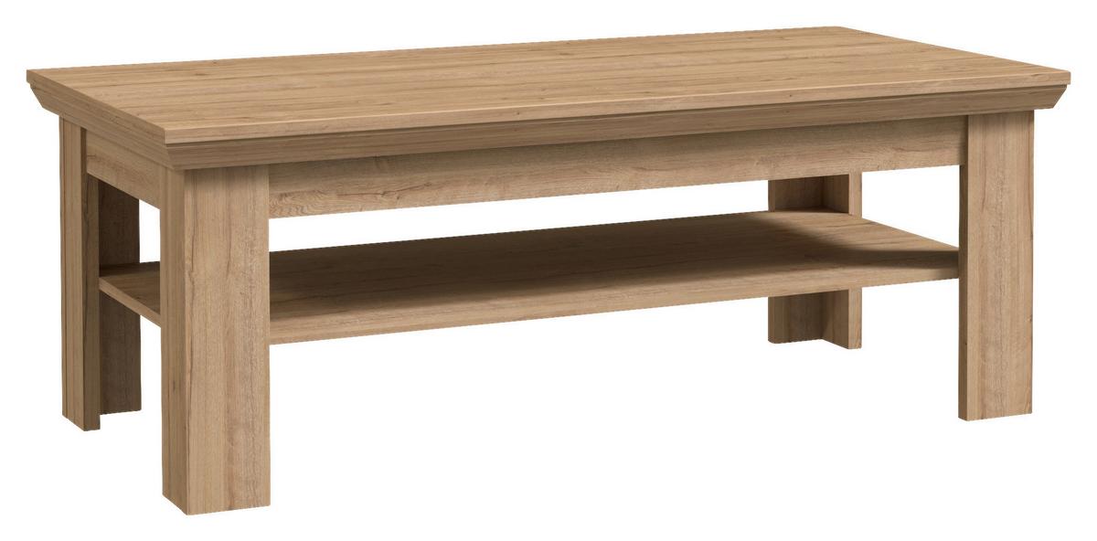 Stolić Cannes - boje hrasta, Romantično / ladanjski, drvni materijal/metal (120/45/60cm) - Premium Living