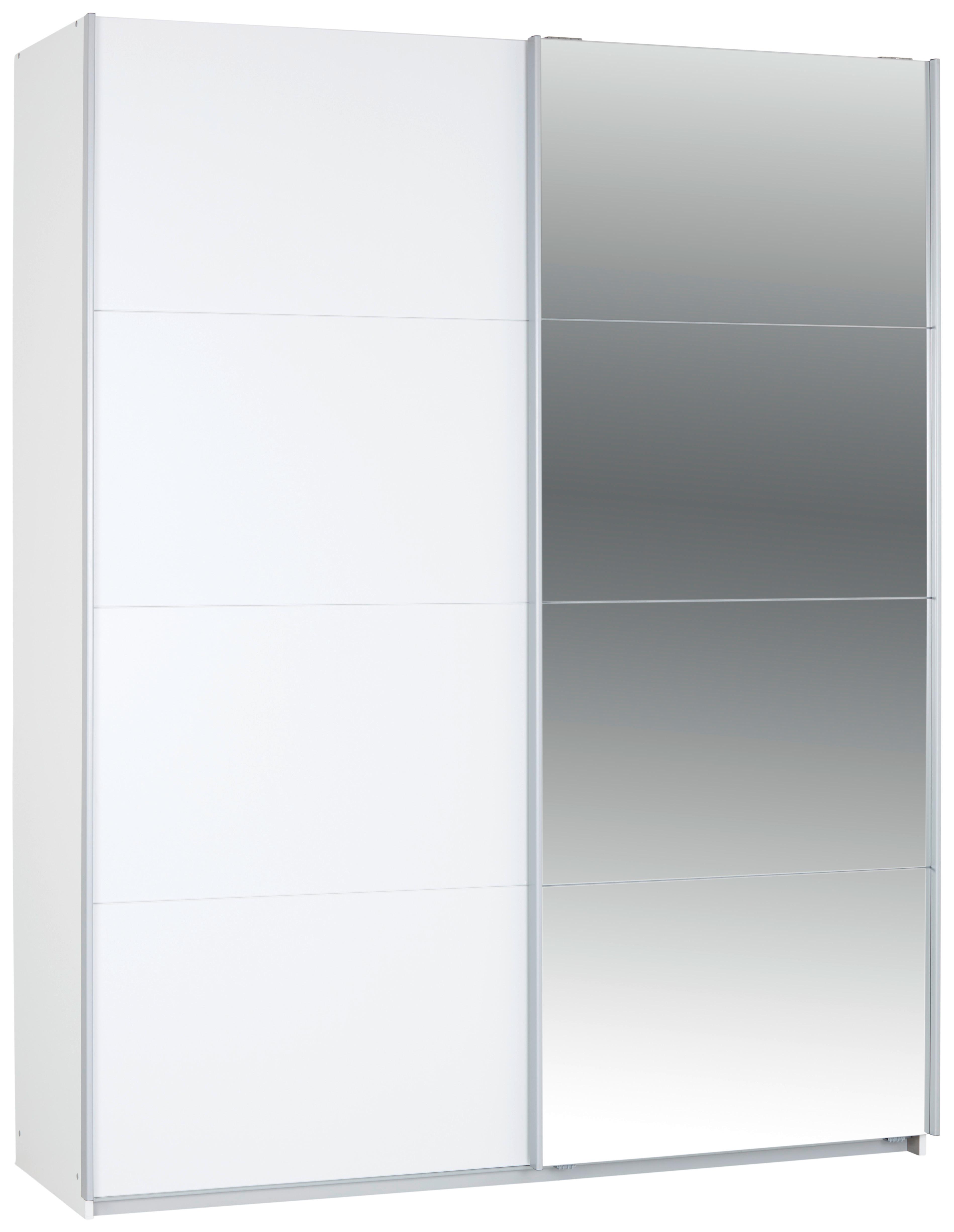 Ormar S Kliznim Vratima Feldkirch 11 - bijela/boje aluminija, Moderno, drvni materijal/metal (181/229/62cm) - Modern Living
