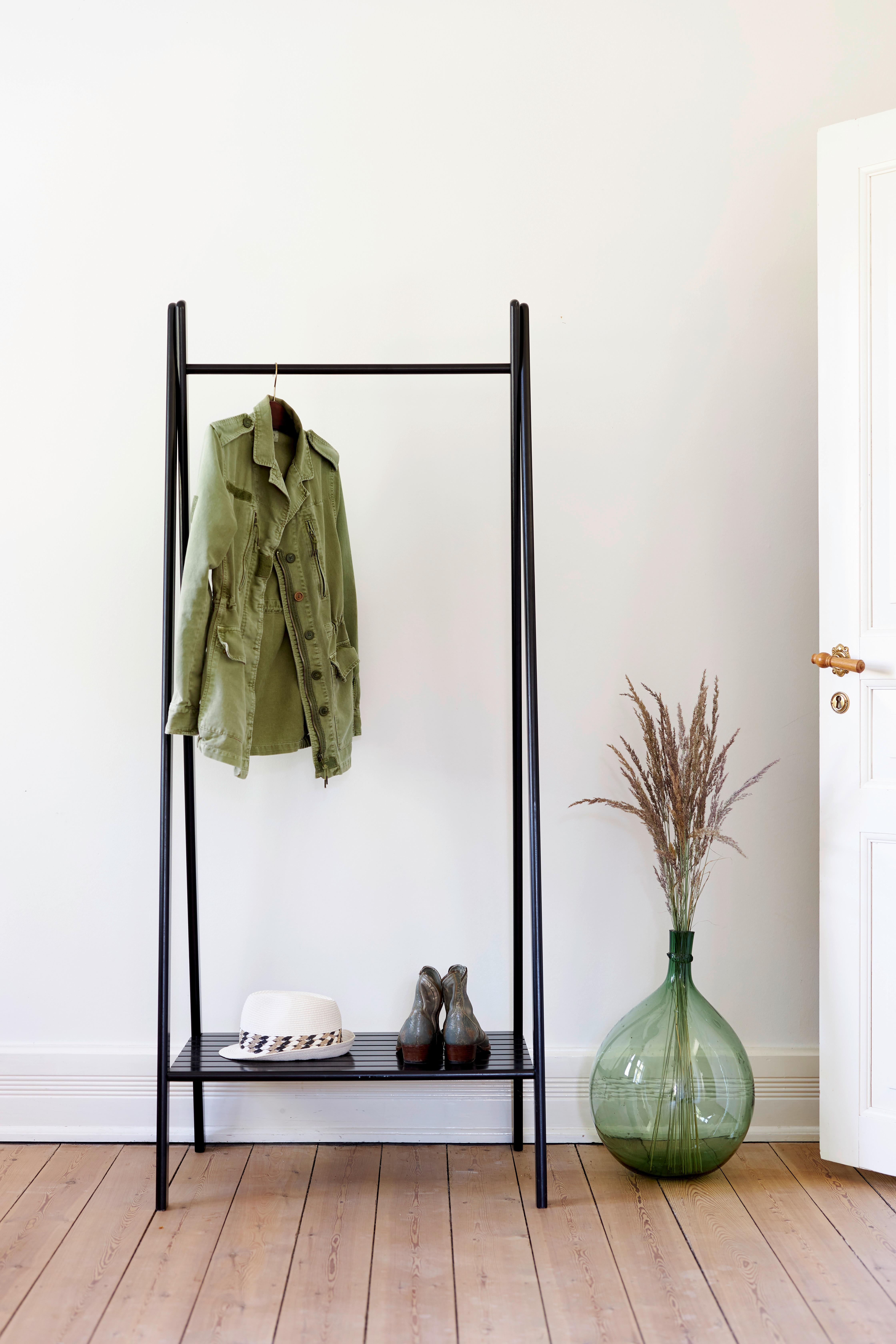 GARDEROBENSTÄNDER NOBLE 5167020 - Schwarz, ROMANTIK / LANDHAUS, Holz (74/180/50cm) - MID.YOU