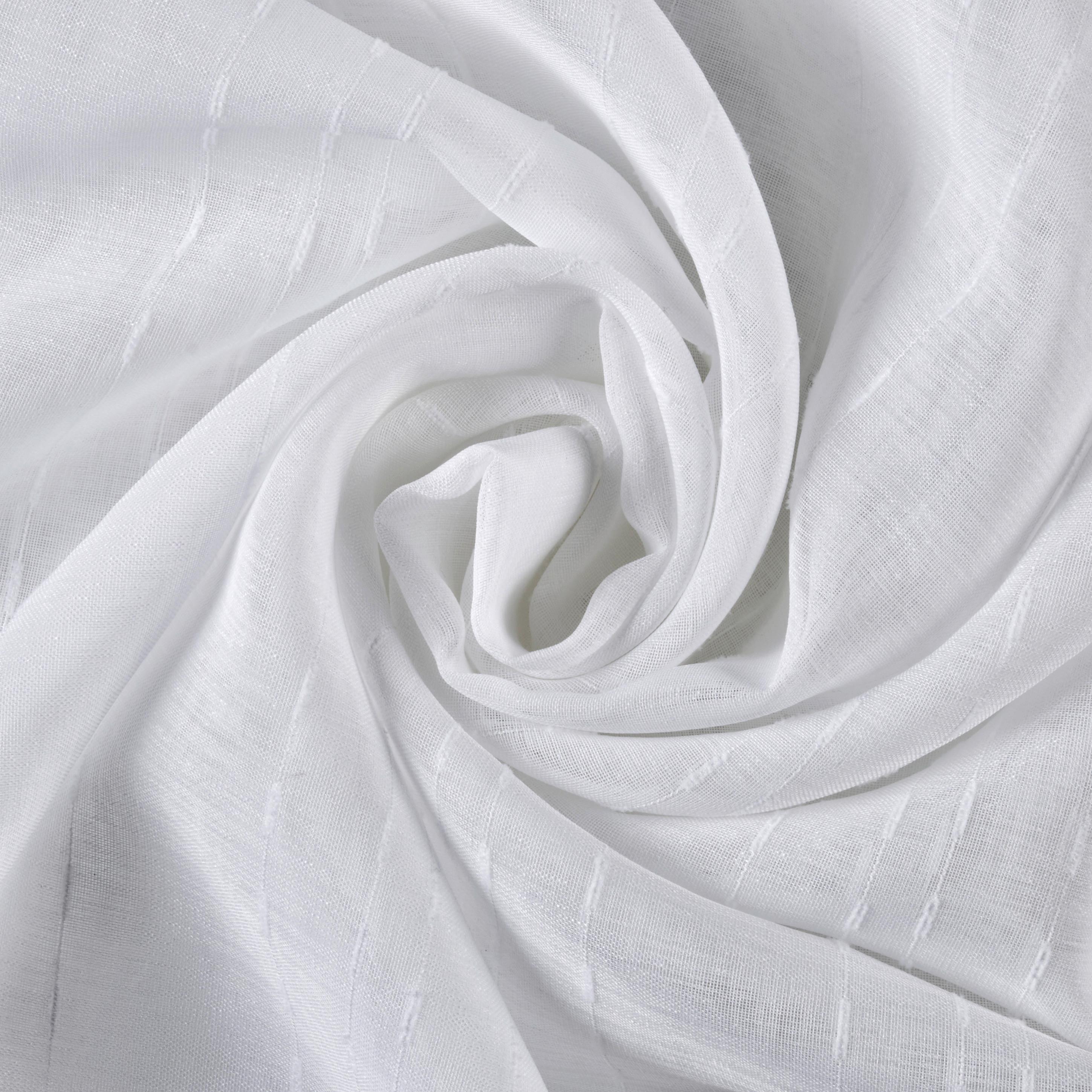 Fertigvorhang Cleo Weiß ca. 140x245cm - Weiß, KONVENTIONELL, Textil (140/245cm) - Based