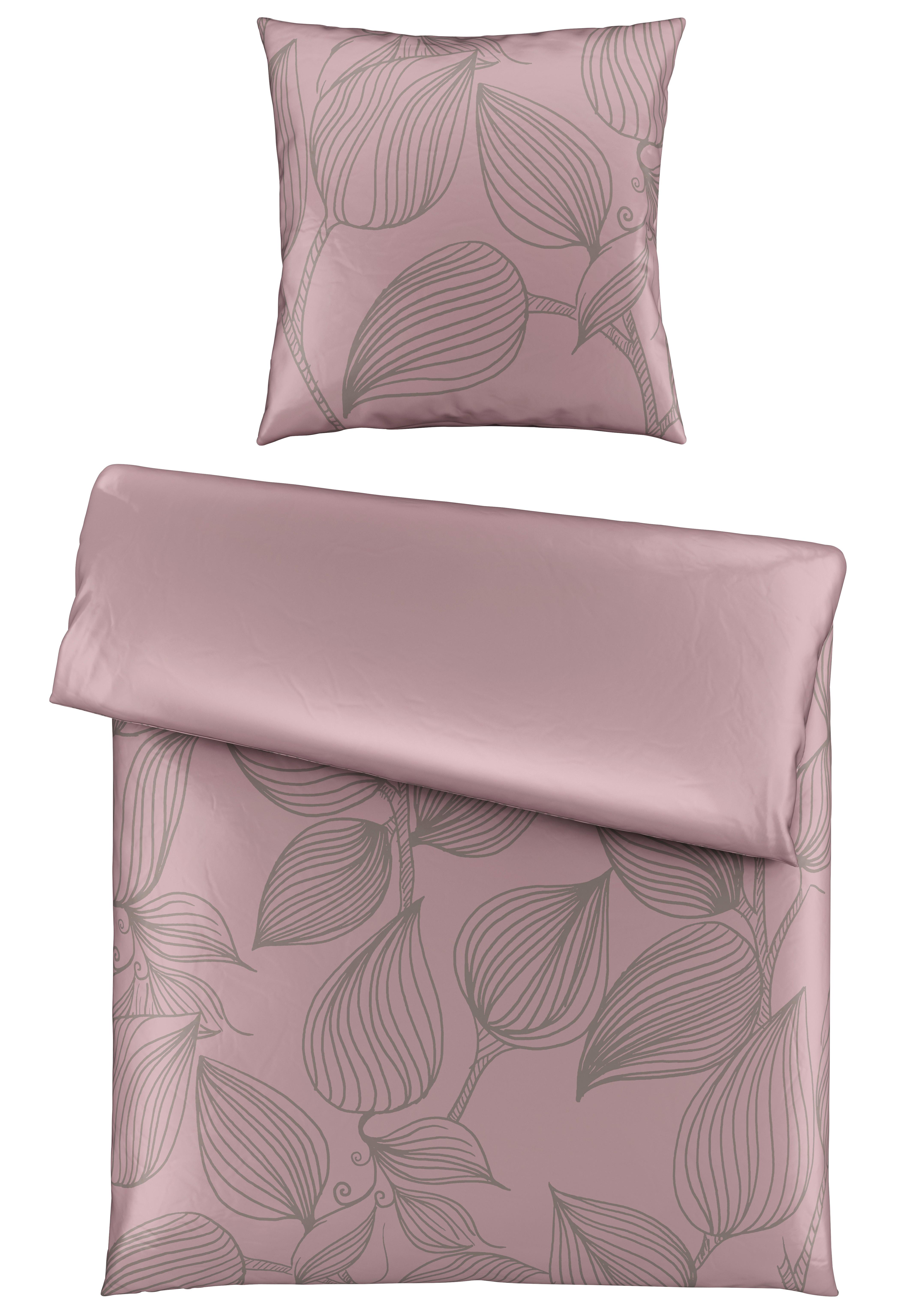 Bettwäsche Green House Mauve ca. 135x200cm - Mauve, Textil (135/200cm) - Modern Living