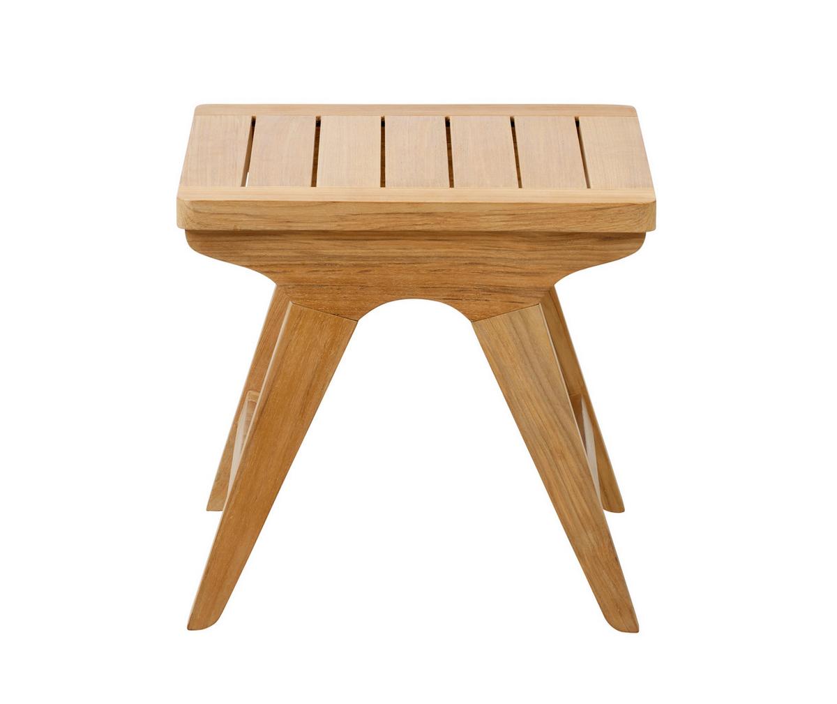 Loungetisch Eya T - Naturfarben/Teakfarben, Natur, Holz (45/45/42cm) - Gardenson