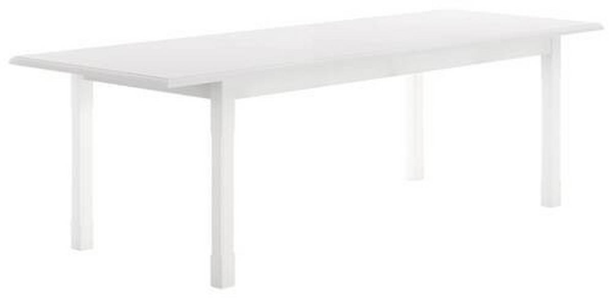 STÓŁ DO JADALNI CHARME - biały, Romantik / Landhaus, materiał drewnopochodny/drewno (200/100/75cm) - Livetastic