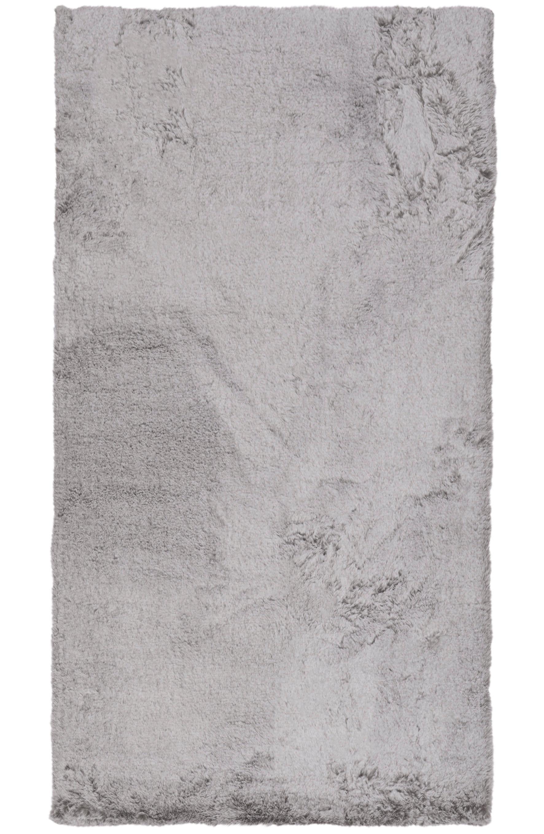 KONSTFÄLL DENISE 1 -AKT- - vit/silver, Romantik / Lanthus, textil/päls (80/150cm) - Mömax