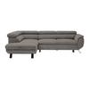 Kutna Garnitura Raven - crna/antracit, Moderno, tekstil/metal (198/257cm) - Modern Living